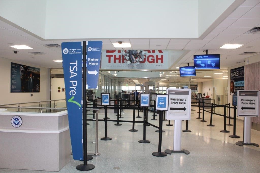Security checkpoint at Tallahassee International Airport
