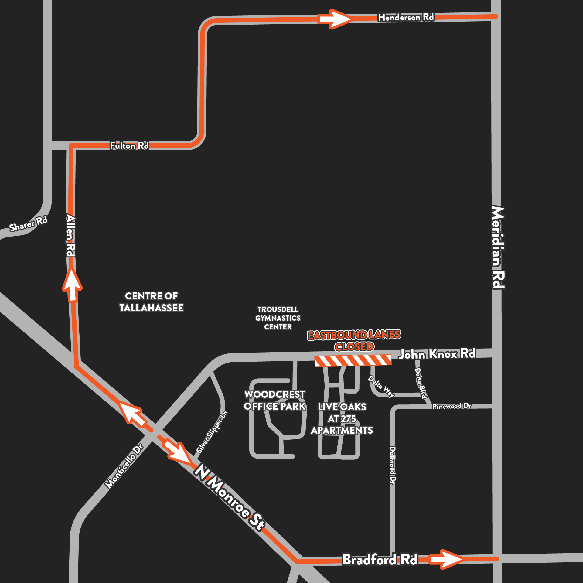 a map of the project area